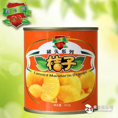 罐頭廠家直供 糖水桔子橘子罐頭 245*6瓶(中國 保定)-保定沃克食品股份